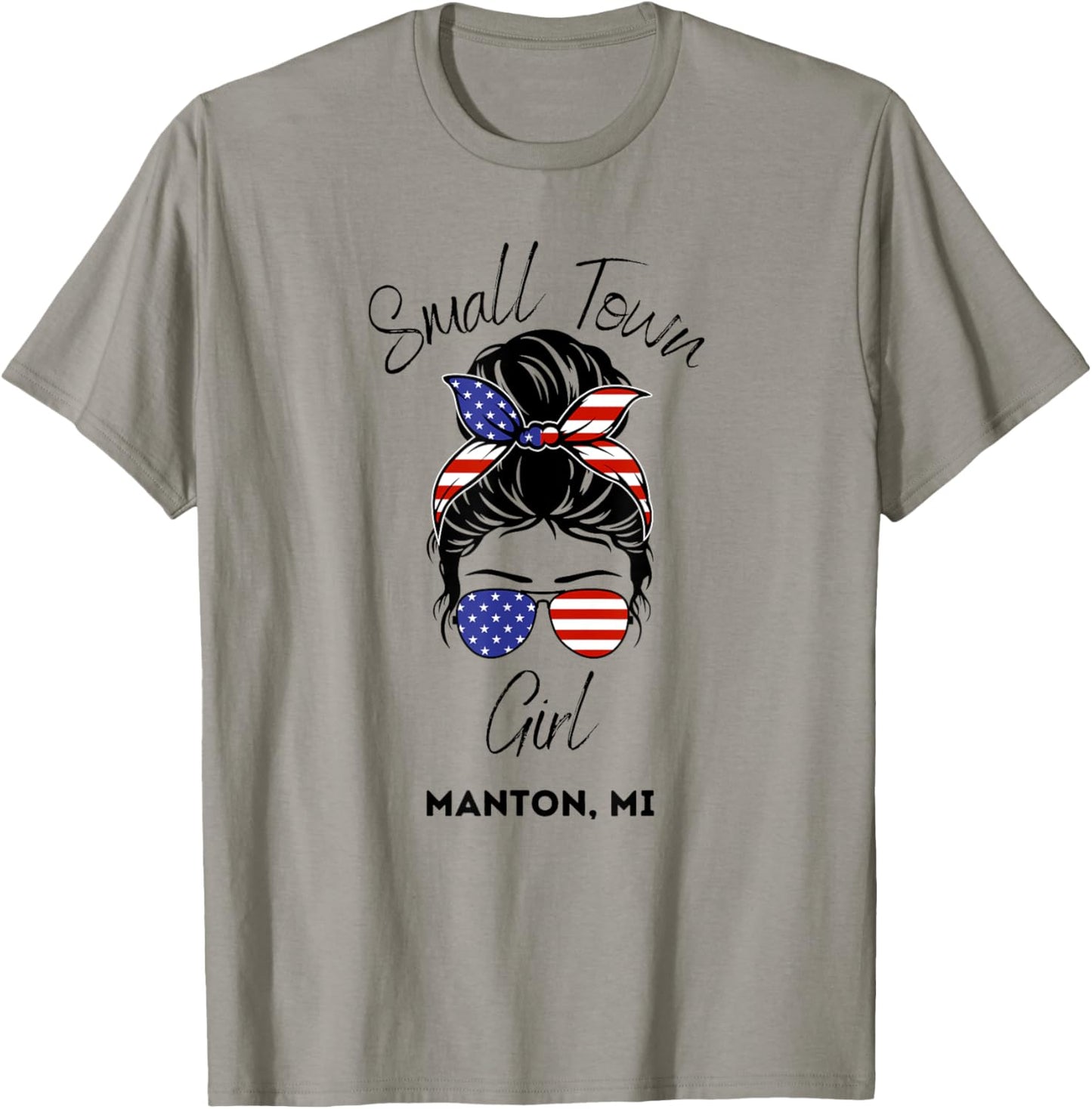 Fife Life Small Town Manton MI Michigan Patriotic 4th July T-Shirt