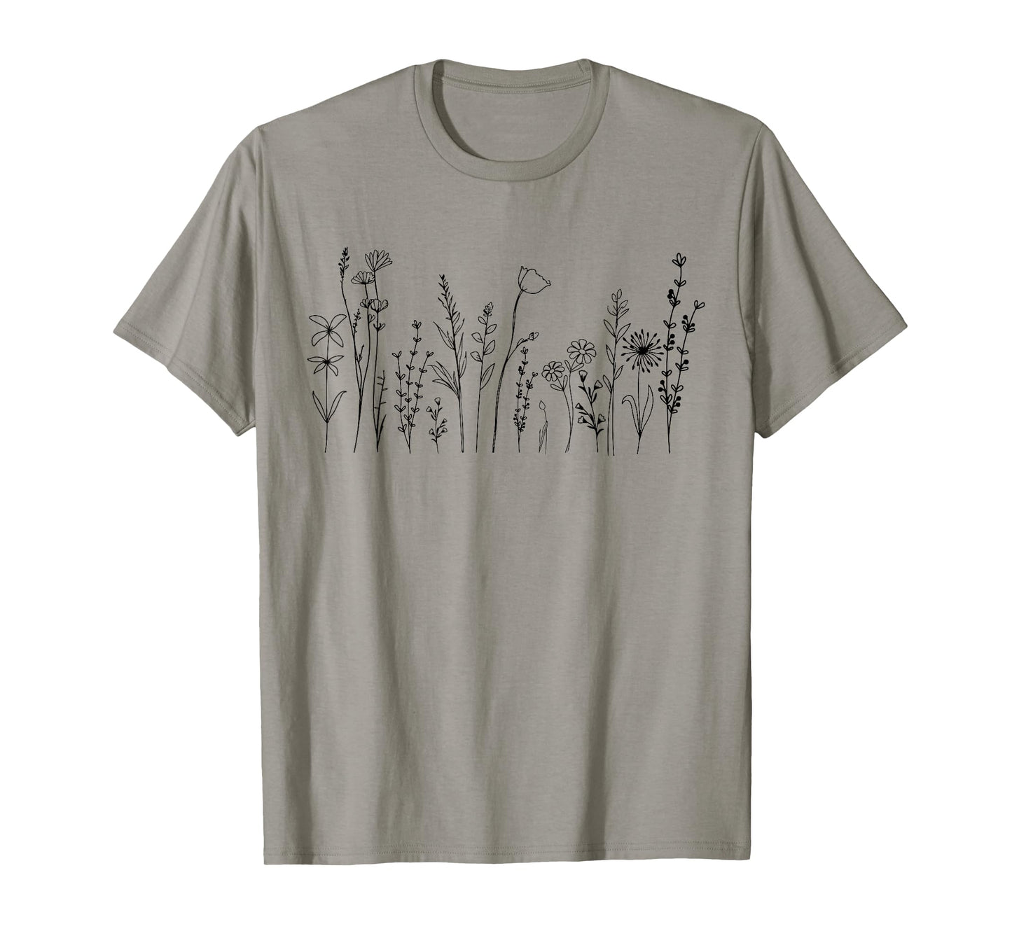 Vintage Flower Graphic For Women Wildflower Floral Gardening T-Shirt