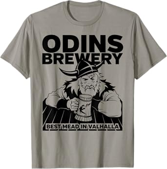 Viking Odins Brewery Valhalla Mead Drinker T-shirt T-Shirt