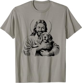 Jesus Beagle Dog - Funny Christian Religious Dog Lover Men Women Kids T-Shirt