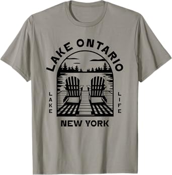 Lake Ontario New York Outdoors Vintage T-Shirt