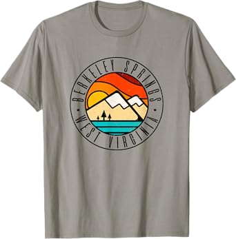 Minimalist Outdoors Berkeley Springs West Virginia WV T-Shirt