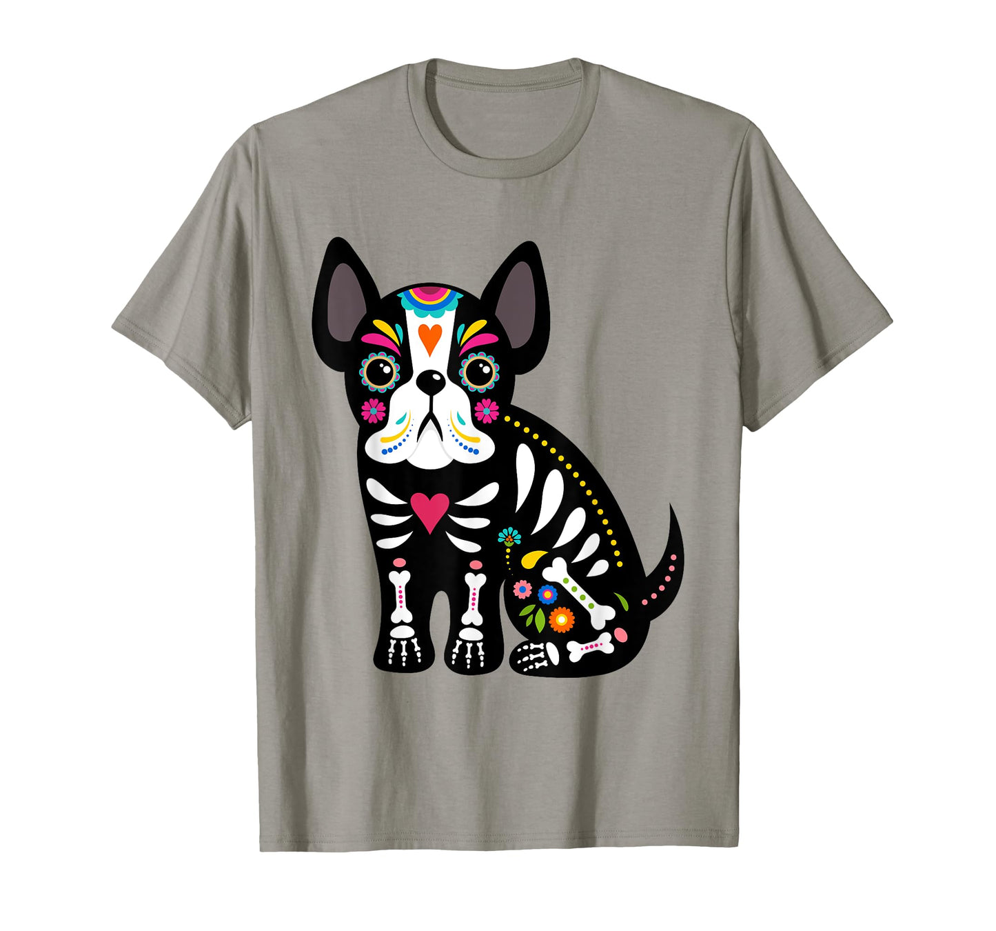 Dia de los Muertos Dog Lover Sugar Skull Mexican Halloween T-Shirt