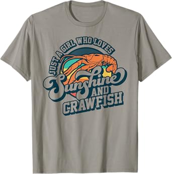 Sunshine And Crawfish Boil Retro Cajun Seafood Festival T-Shirt