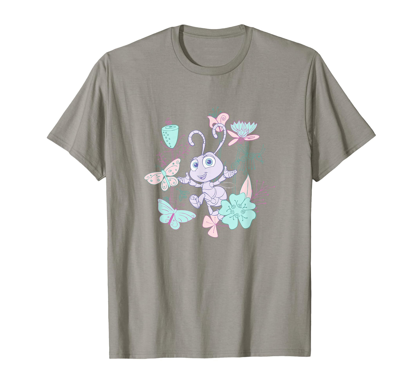 Disney Pixar A Bug's Life Princess Dot Cute Pastel Art Line T-Shirt