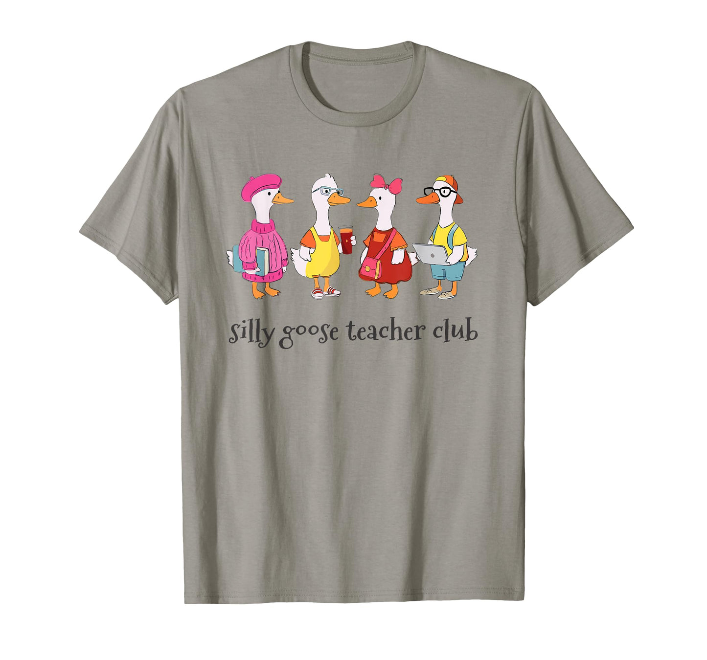 Cute Silly Goose Teacher Club Back to School T-Shirt
