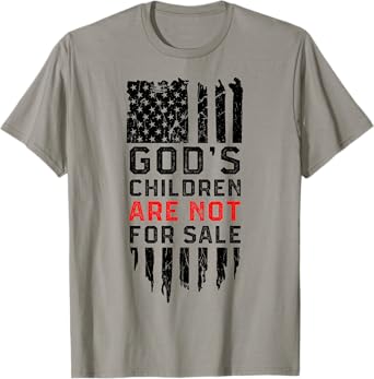 God's children are not for sale US american flag T-Shirt