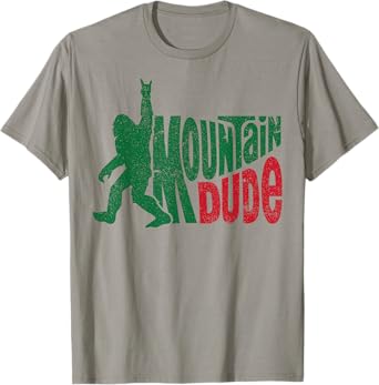 Mountain Dude Funny Bigfoot Sasquatch Rock On Hiking T-Shirt