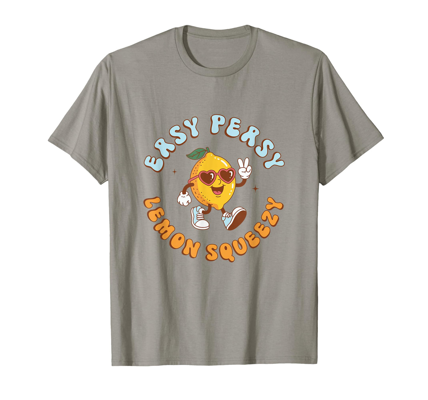 Funny Easy Peasy Lemon Squeezy Retro Summer Vacation T-Shirt