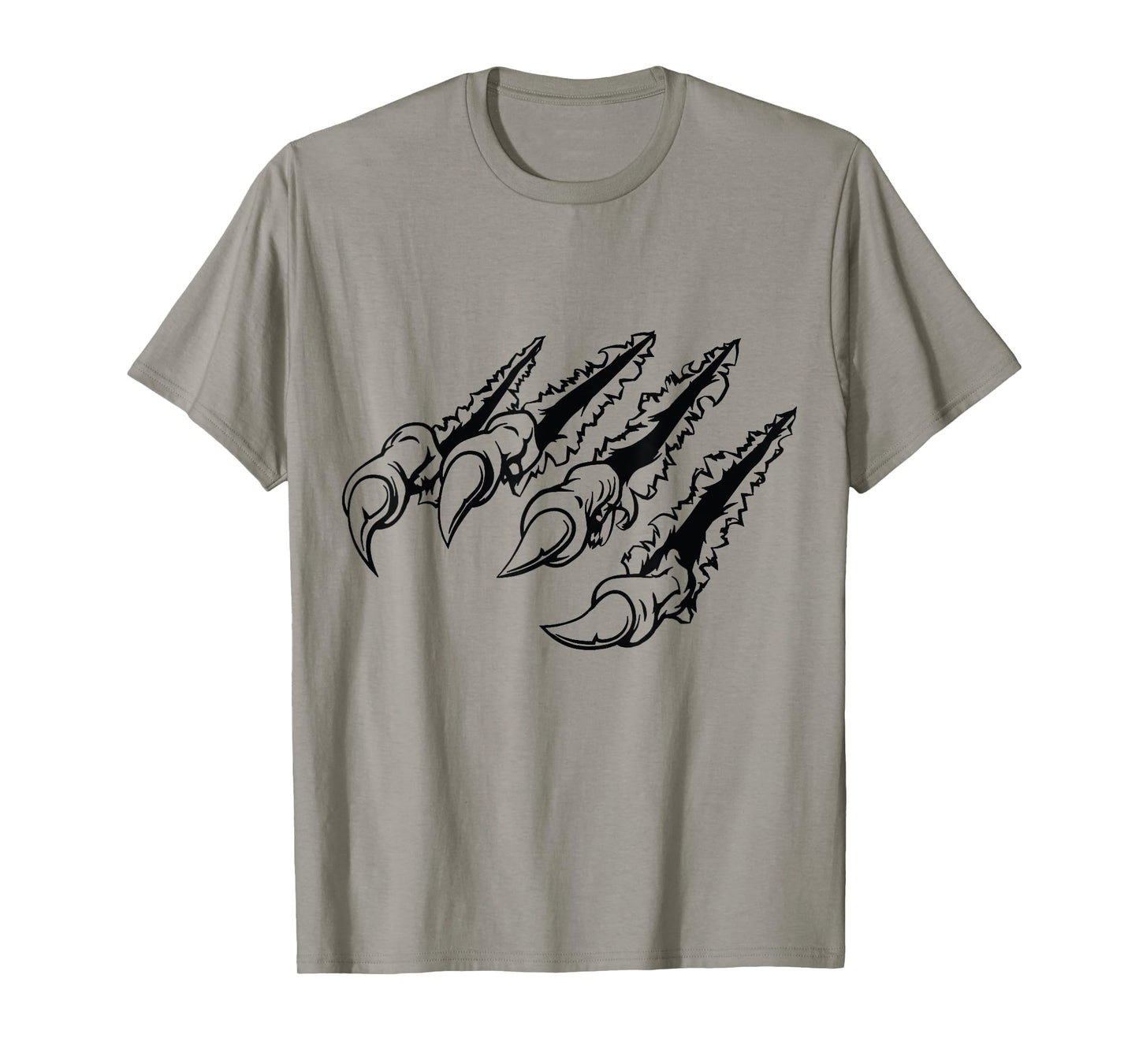 Tiger Cat Claw Mark Wild Animal Scratch Claw T-Shirt Men Tee T-Shirt