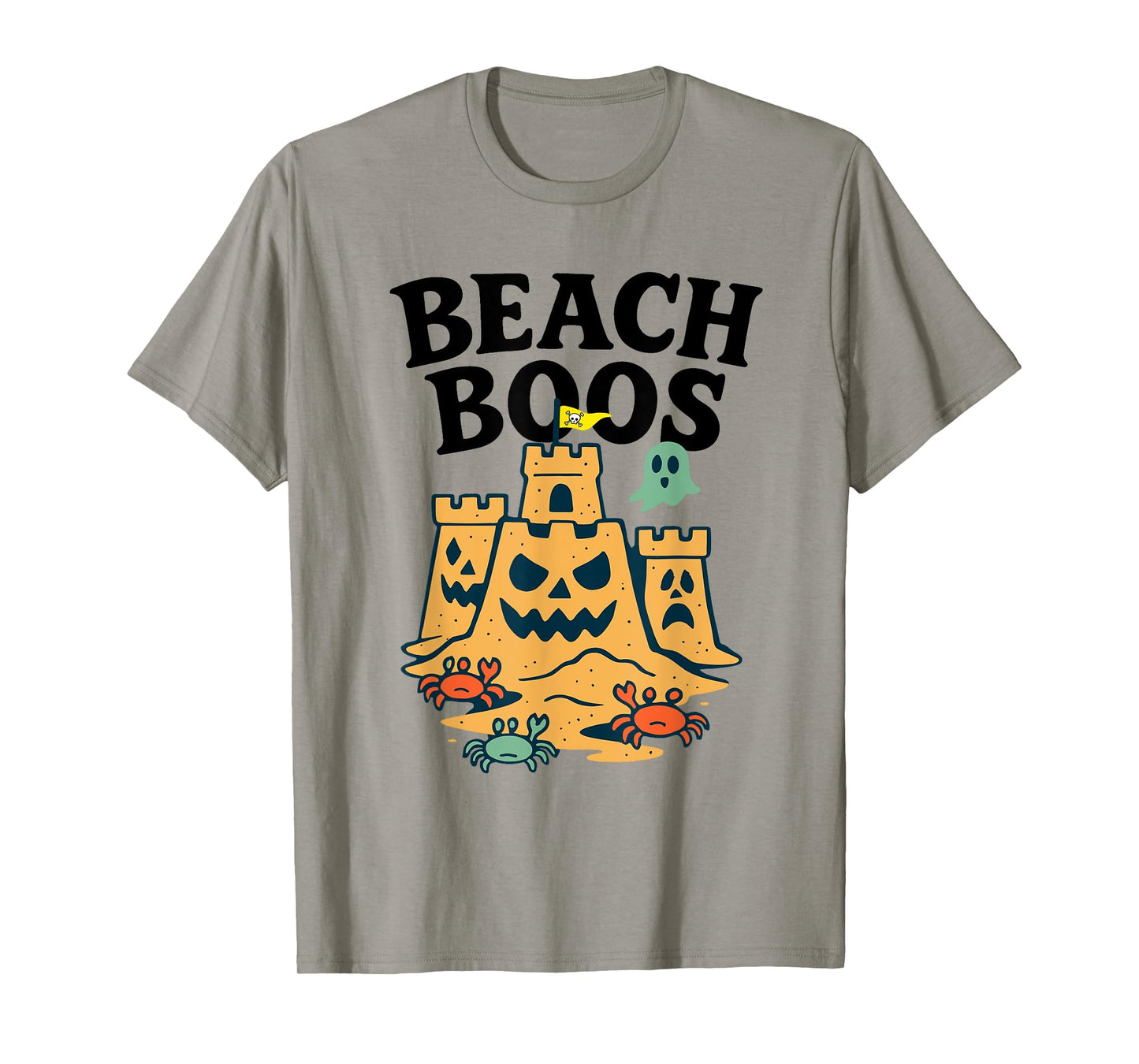 Halloween Beach Boos Sandcastle Ghost Crabs Spooky T-Shirt