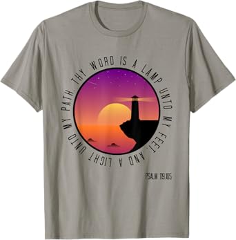 Psalm 119:105 Thy Word Is Christian Bible Verse T-Shirt T-Shirt