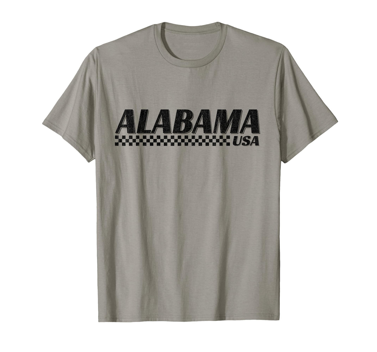 Alabama USA Checkered Flag AL State Racing T-Shirt