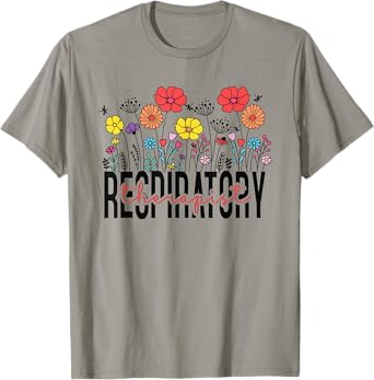 Respiratory Therapist RT Funny Halloween Costume Flower T-Shirt