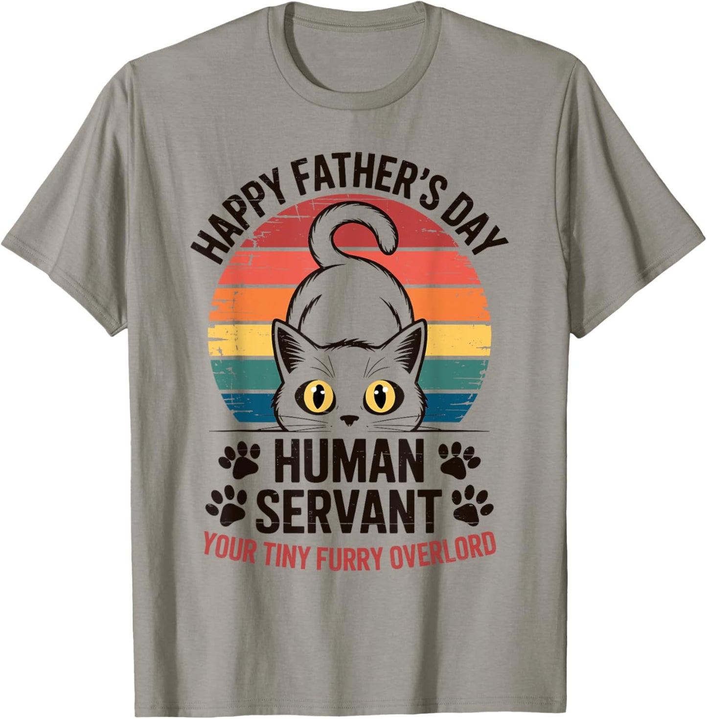 Funny Cat Dad Gifts for Men Vintage Father's Day Meow Daddy T-Shirt