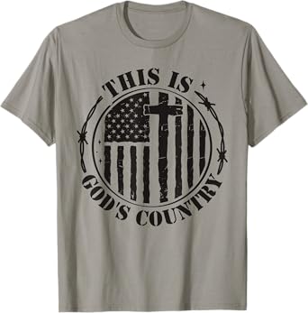This Is God's USA Country Flag Patriotic Christian Faith USA T-Shirt