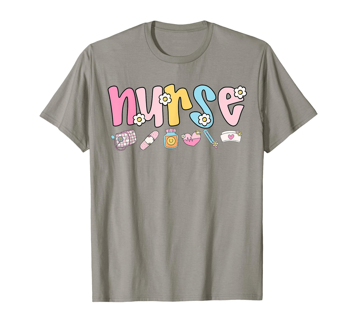 Cute Nurse Retro Nurses RN LPN Women School Life Work Scrub T-Shirt