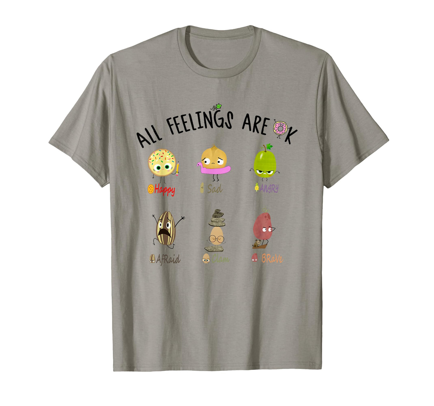 Women All Feelings Are Ok Kindergarten Teacher Life T-Shirt