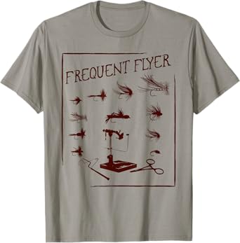 Fly Fishing Tying Funny Fisherman Christmas Fathers Day Gift Short Sleeve T-Shirt
