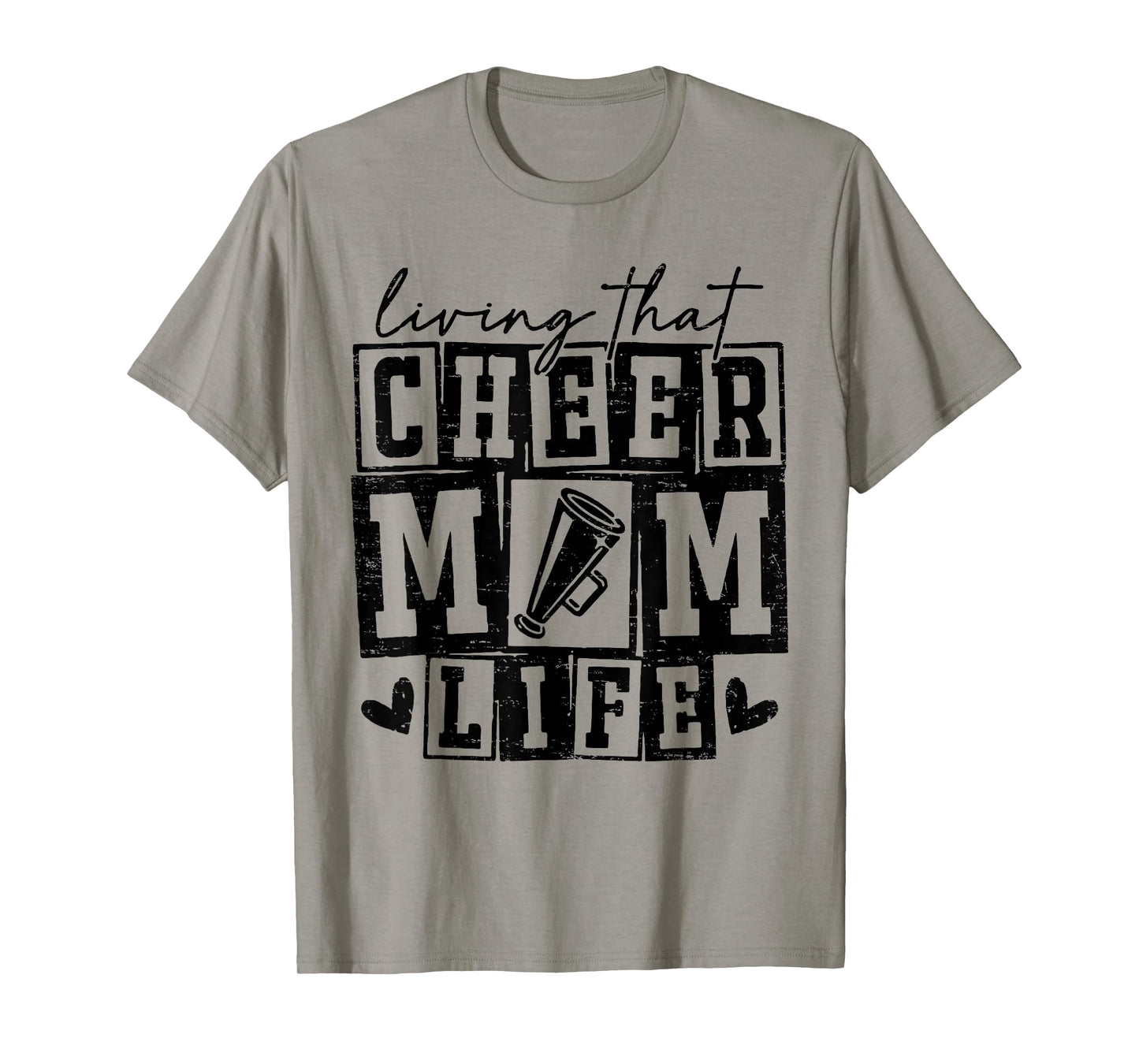 Livin' That Cheer Mom Life Cheerleading Game Day Mothers Day T-Shirt