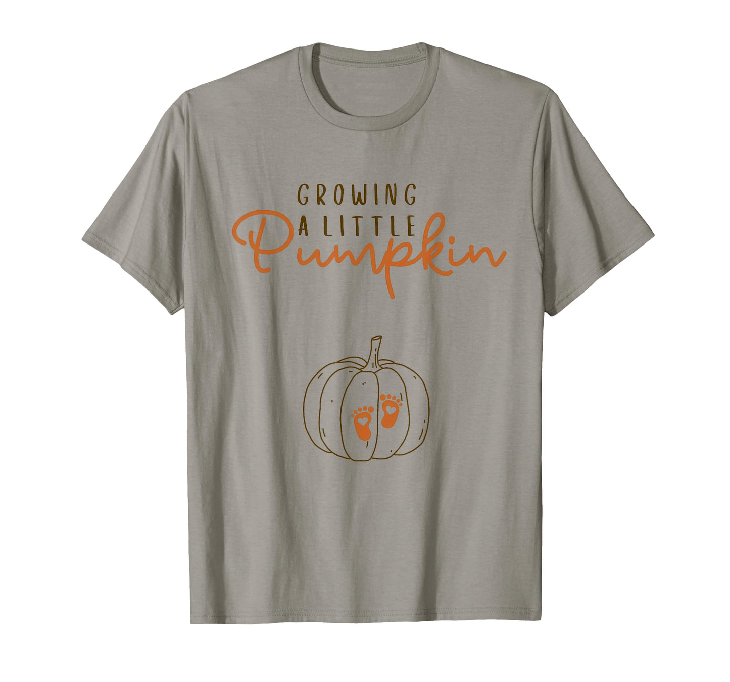 Growing A Little Pumpkin Pregnancy Reveal Halloween T-Shirt