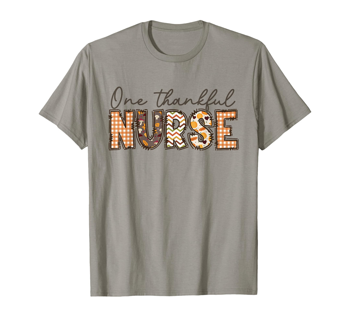 One Thankful Nurse Thanksgiving Fall Autumn Nurse T-Shirt