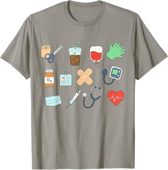 Registered Nurse Stethoscope Medical Healthcare Worker Women T-Shirt