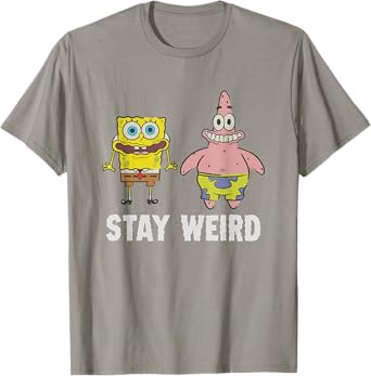 SpongeBob SquarePants Stay Weird Funny Faces Buddies T-Shirt