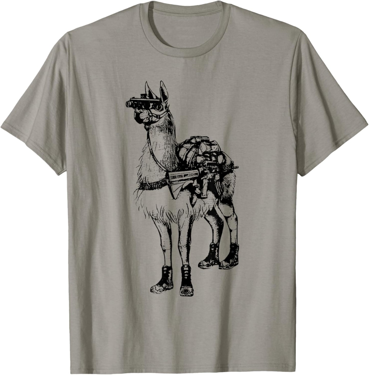 Freedom Llama With NVG Funny Animal T-Shirt