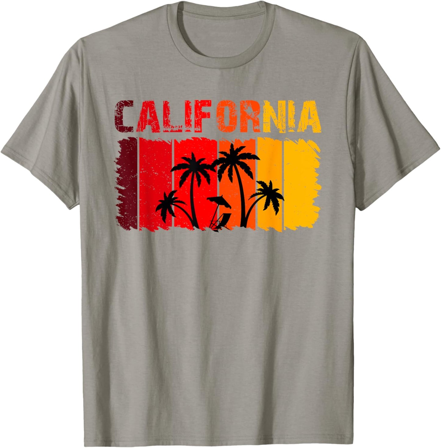 Vintage California Sunset Palm Summer T-Shirt