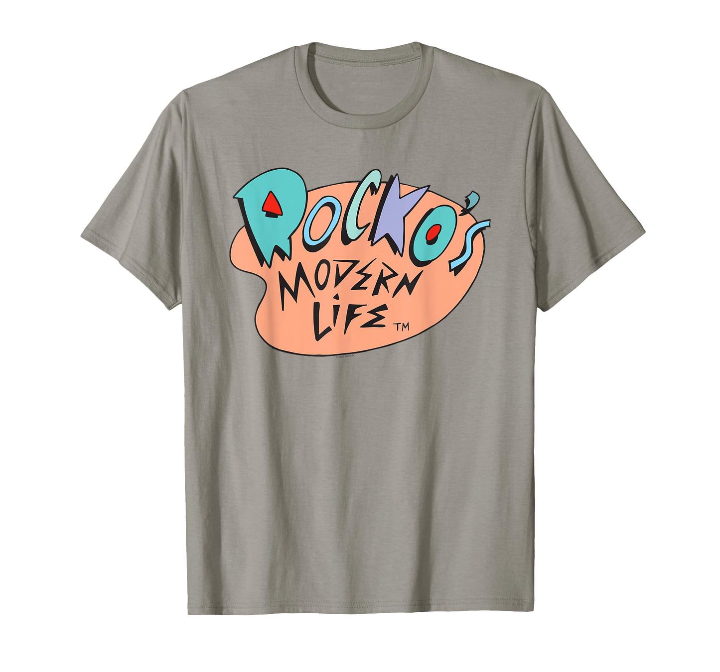 Rocko's Modern Life Retro Colorful Cartoon Show Logo T-Shirt