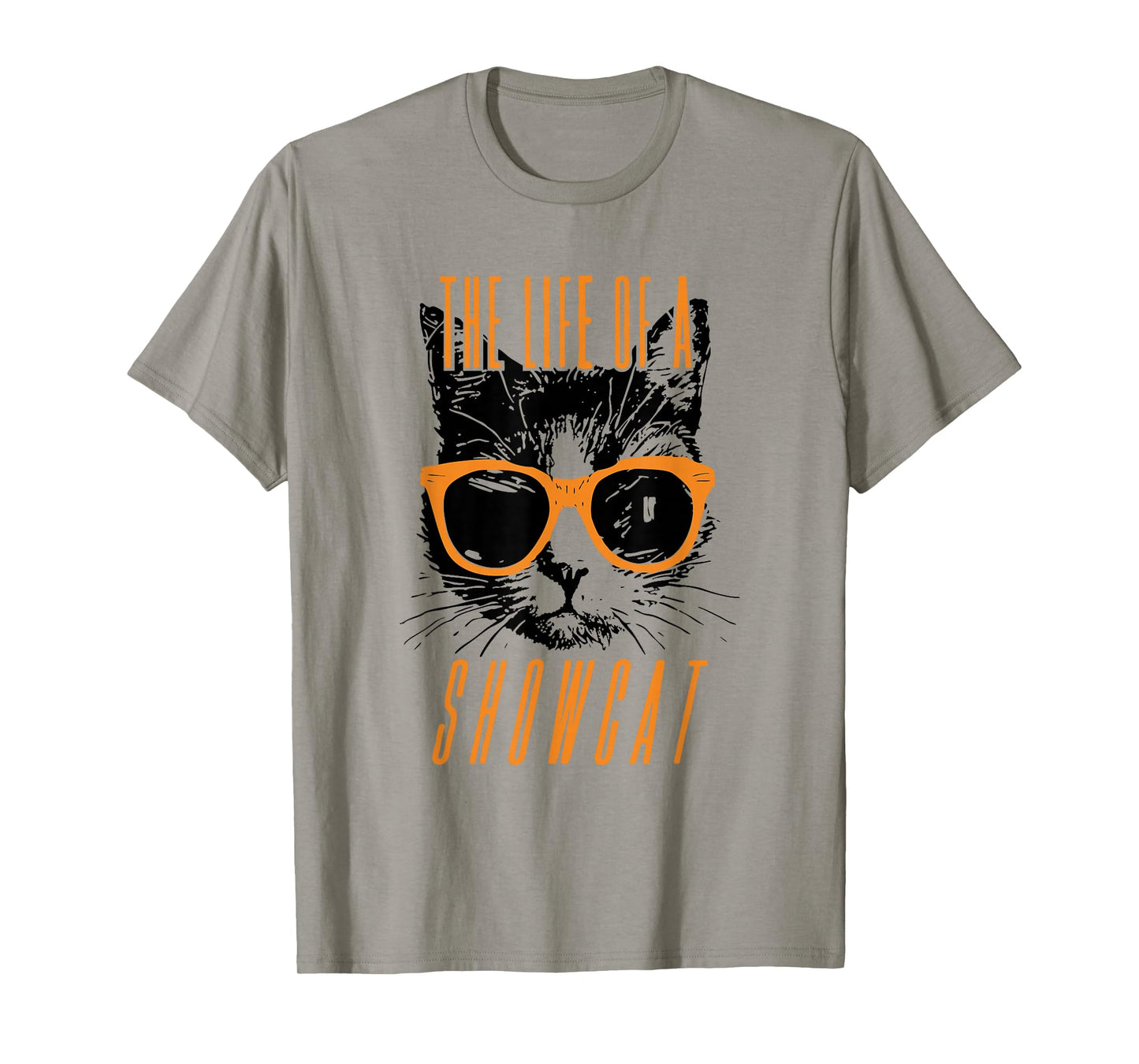 Funny Cat Lover The Life of A Showcat Cute Orange Girl Women T-Shirt