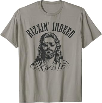 Rizzin' Indeed Funny Jesus He Is Rizzin' Easter Christian T-Shirt