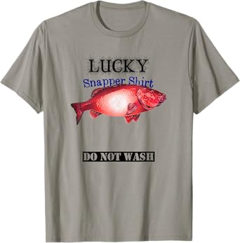 Fishermans Lucky Snapper Light Colored T-Shirt