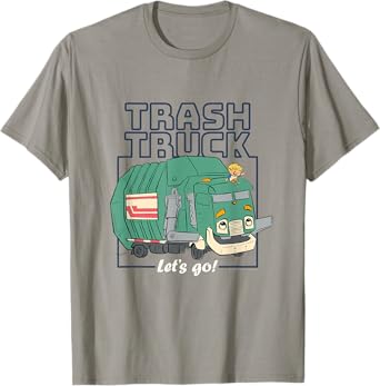 Trash Trucks Let's Go Best Friend Panel T-Shirt