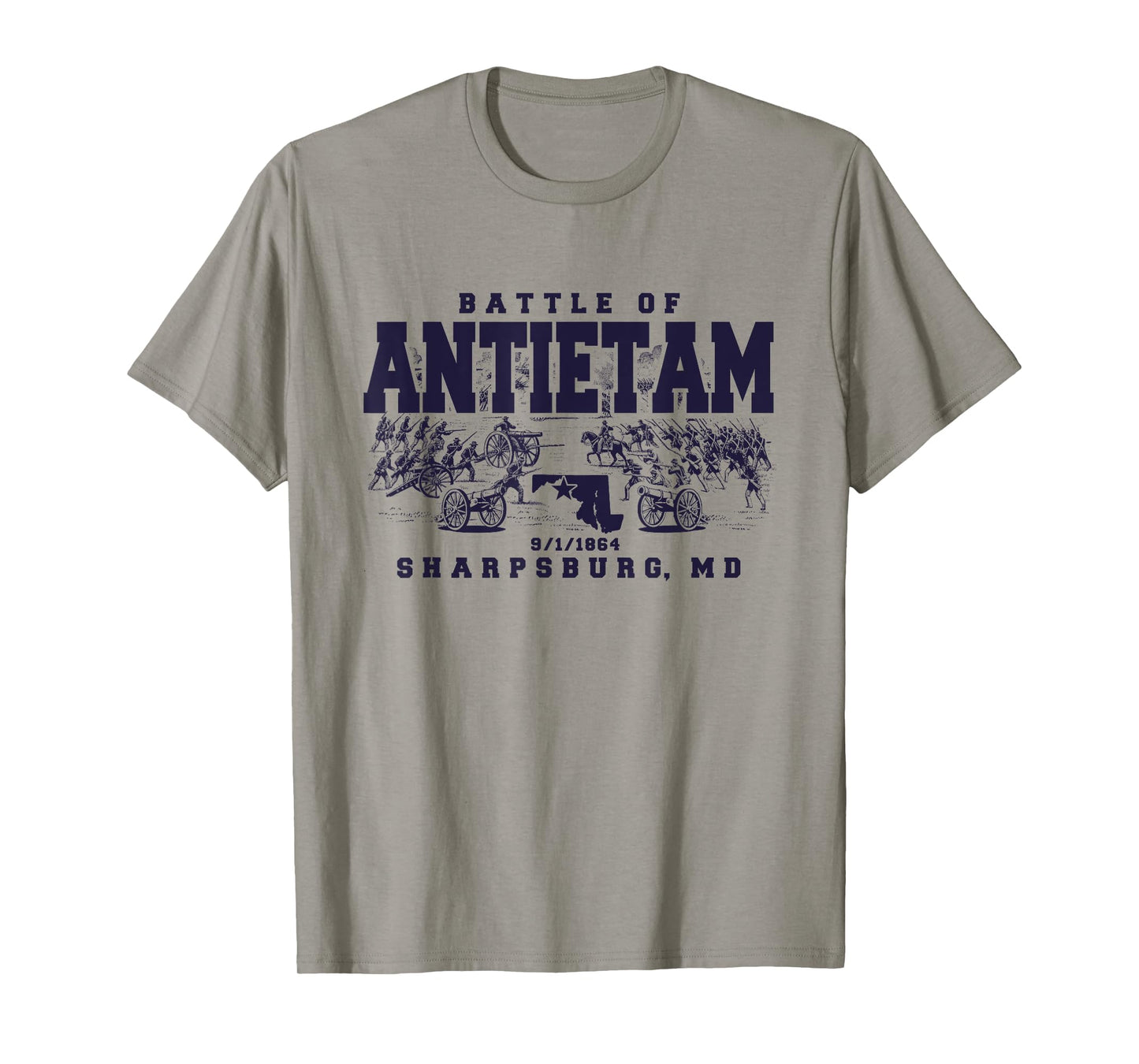 Civil War History The Battle Of Antietam Sharpsburg MD 1864 T-Shirt