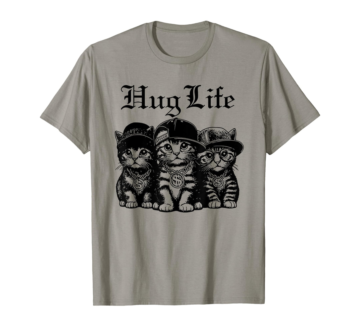 Funny Hug Life Kittens Cat Hug Kitten Tee Men Women Kids T-Shirt