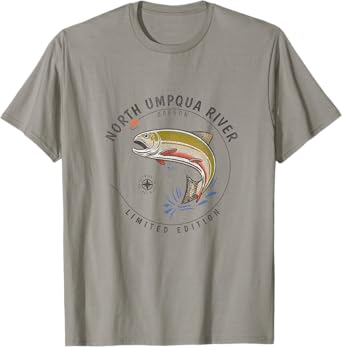 North Umpqua River Oregon Fly Fishing Souvenir North Umpqua T-Shirt