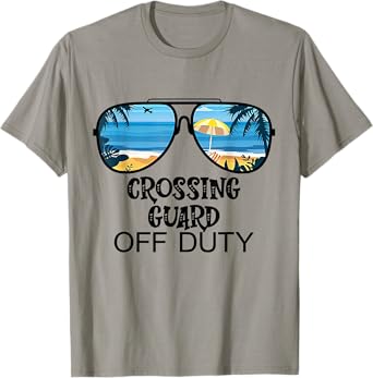Teacher Off Duty Hello Summer Crossing Guard Glasses Hawaii Men Women Kids T-Shirt