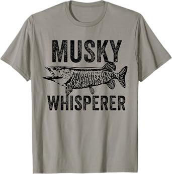 Musky Fisherman Gift | Muskie Whisperer, Canadian Fishing T-Shirt