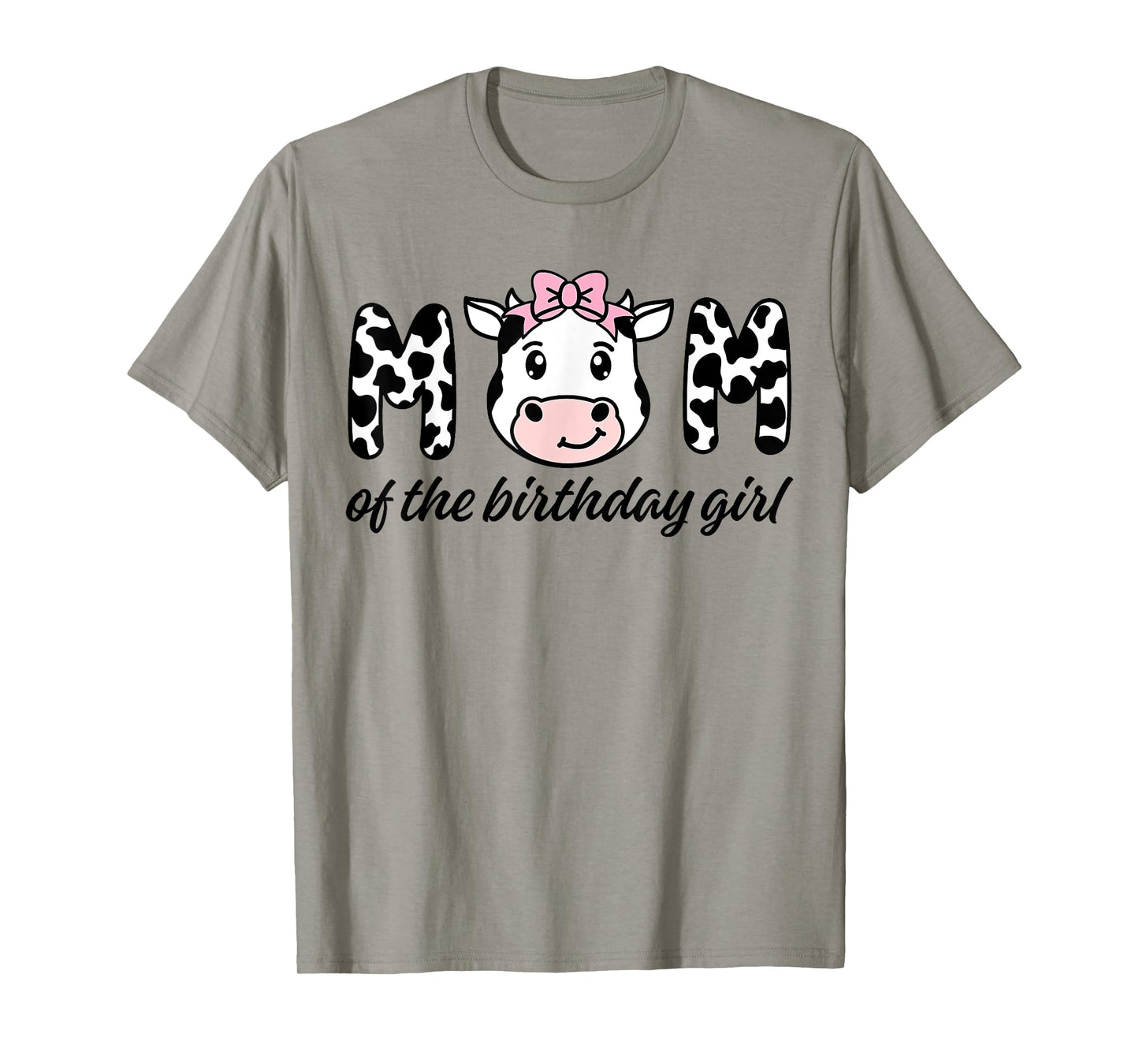 Cow Mom Birthday Family Matching Mothers Day Boy Girl Farm T-Shirt