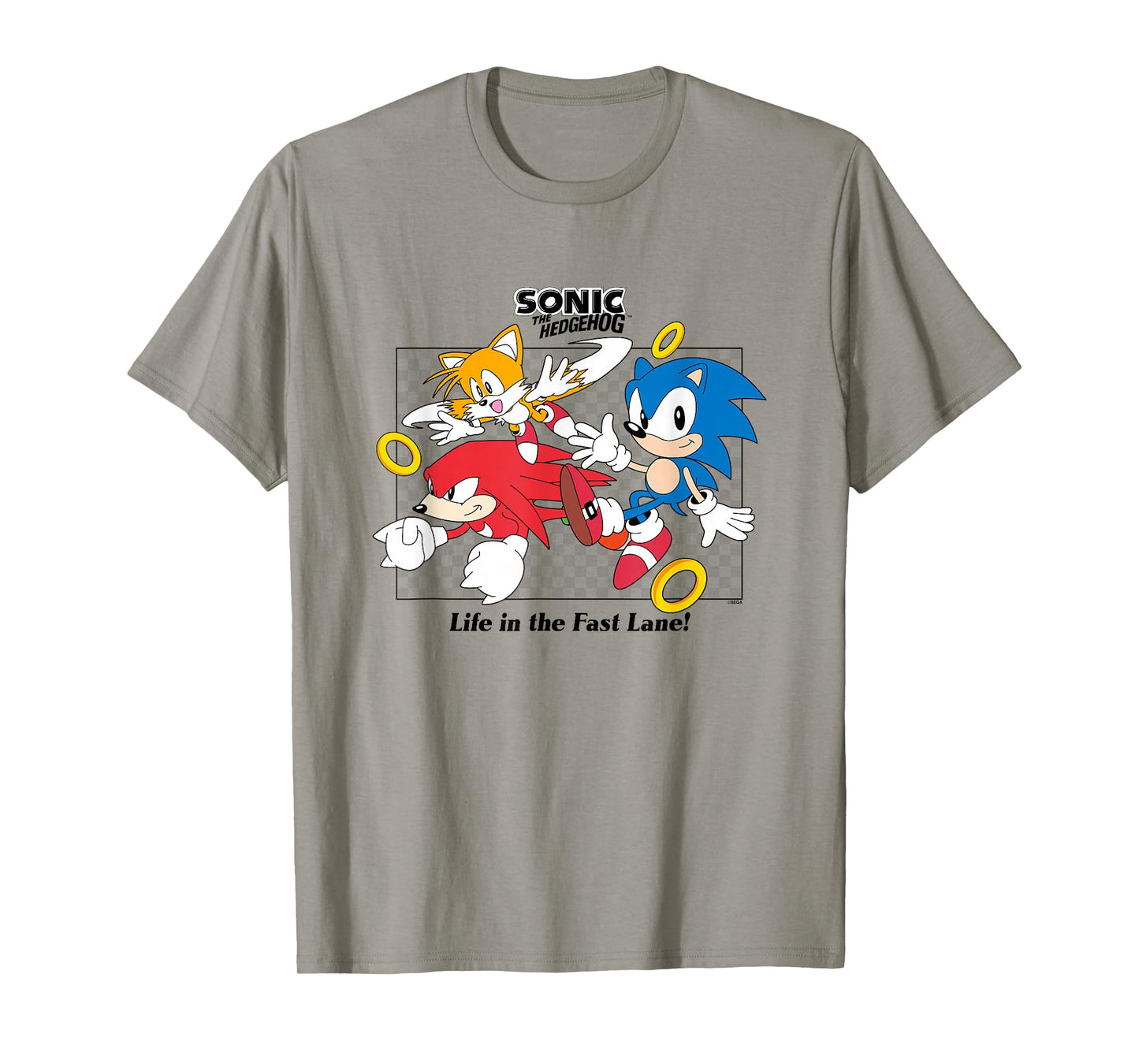 Sonic The Hedgehog Life In The Fast Lane Tails & Knuckles T-Shirt