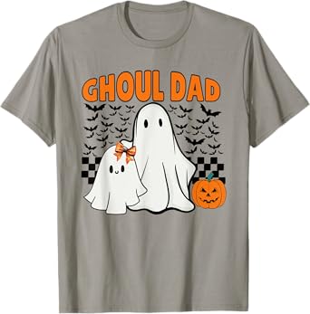 Ghoul Dad Halloween Ghost Spooky Season Retro Daddy T-Shirt