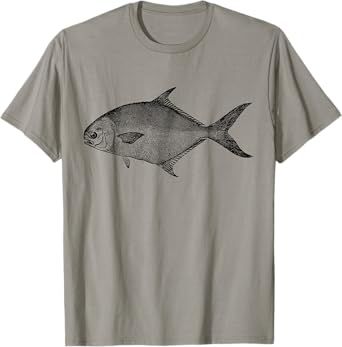 Pompano Retro Pompano Fish T-Shirt