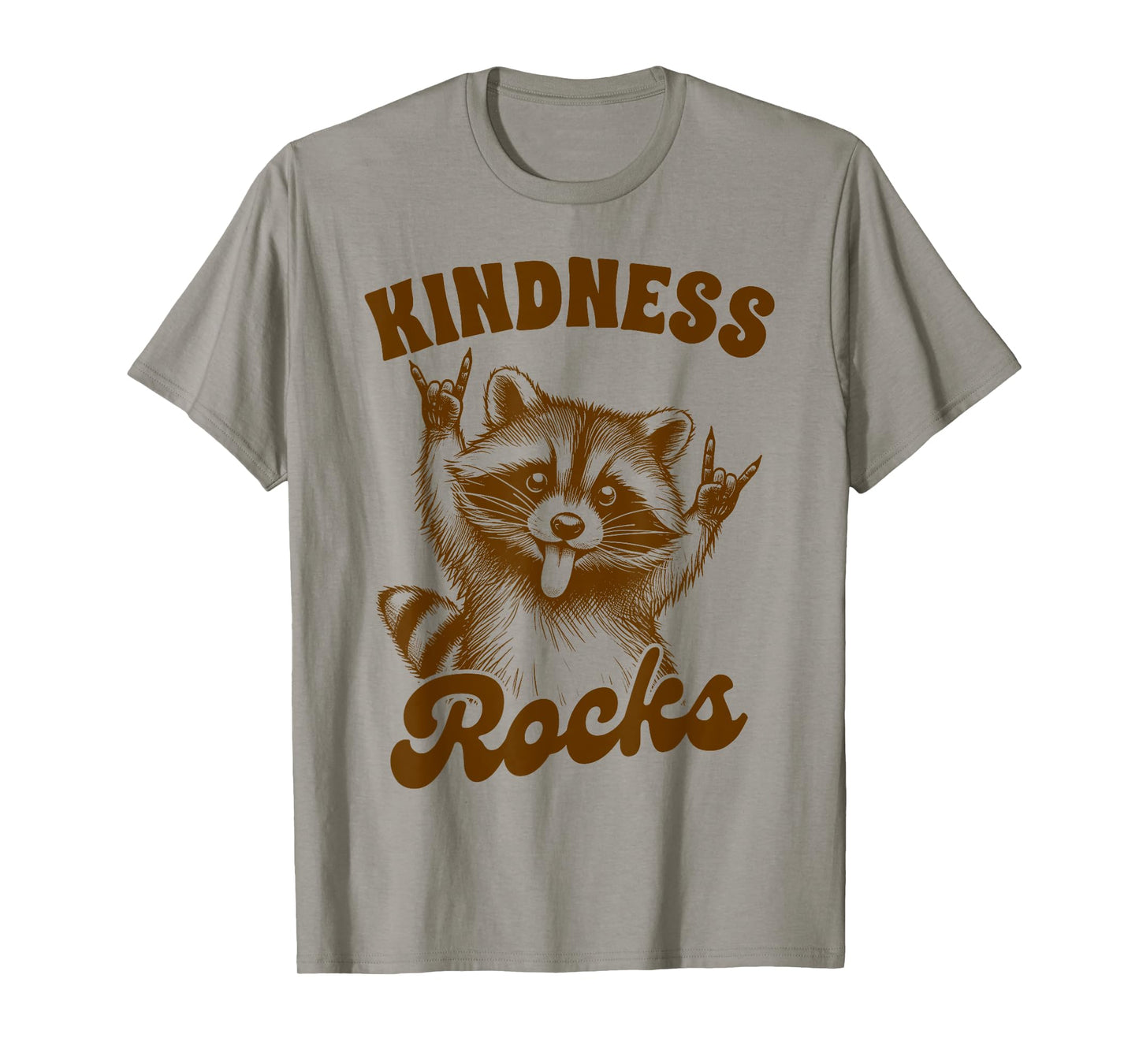 Rock n Roll Music Band Racoon Musician Kindness Rocks T-Shirt