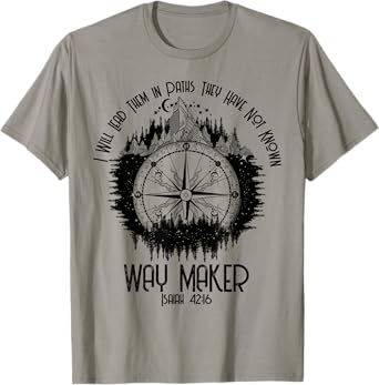 Spiritual Way Maker Bible Verse Christian Faith Way Maker T-Shirt