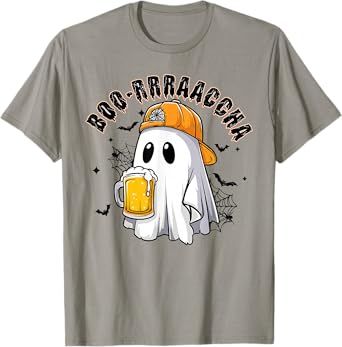 Boo-Rracha Ghost Borracho Beer Mexican Hispanic Halloween T-Shirt