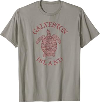 JCombs: Galveston Island, TX, Sea Turtle (Distressed) T-Shirt