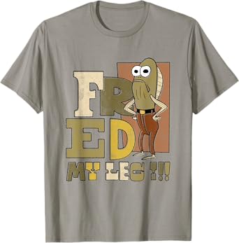 SpongeBob SquarePants Fred My Leg!!! Distressed Portrait T-Shirt