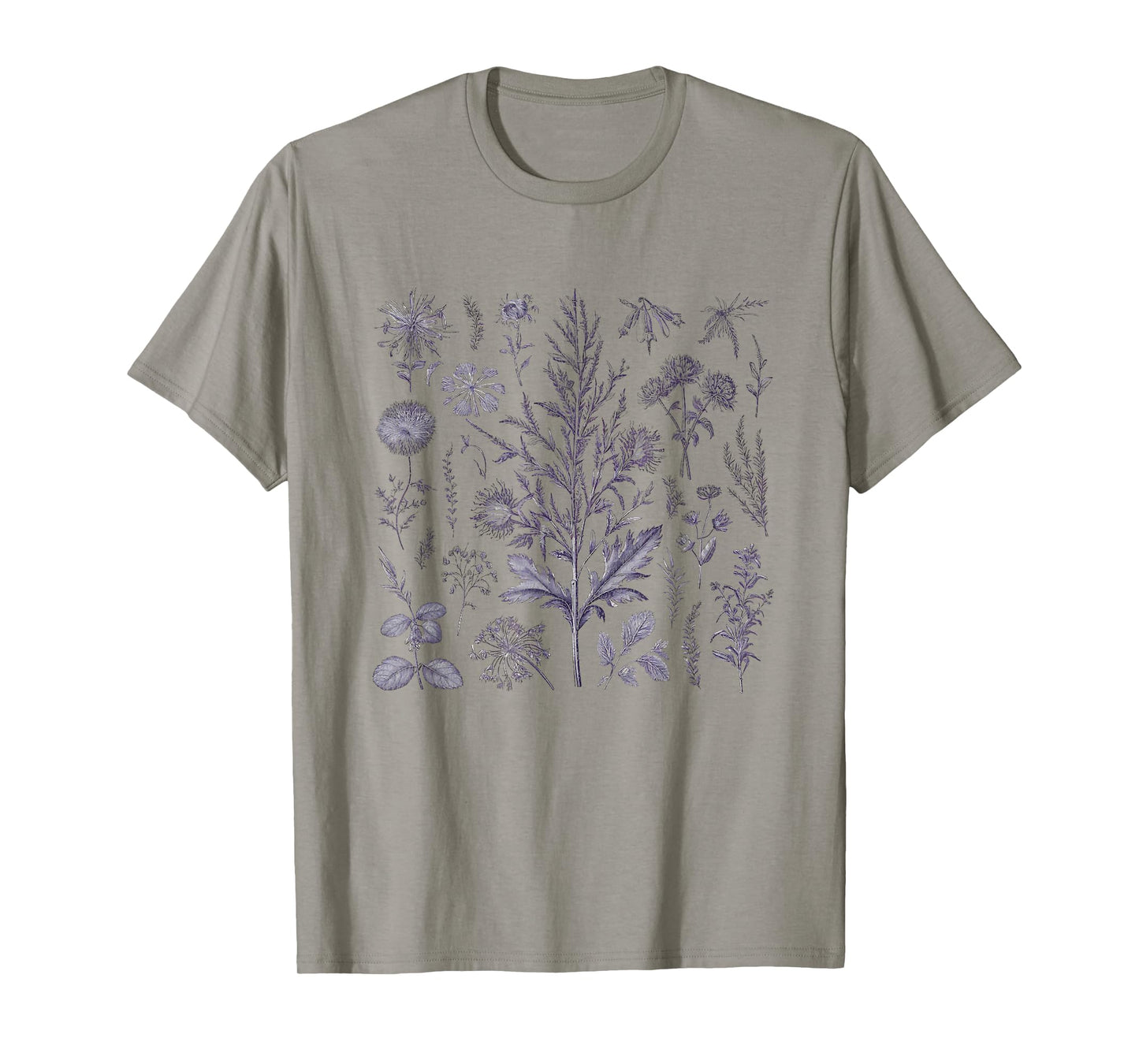 Vintage Inspired Flower Botanical Naturalist T-Shirt